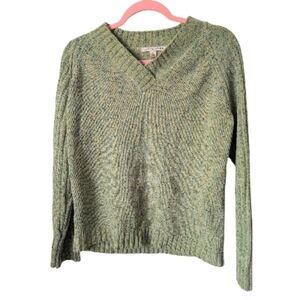 Carolyn Taylor V neck Green Sweater Size XL